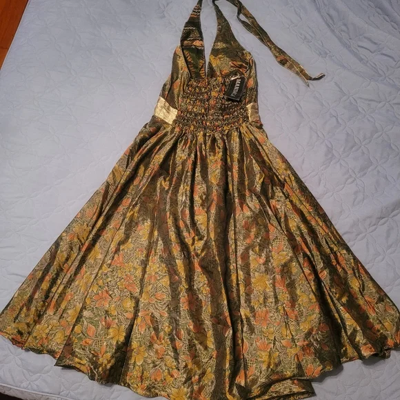 COPY - Halter Back Goddess dress-silk/polyester - Picture 12 of 12